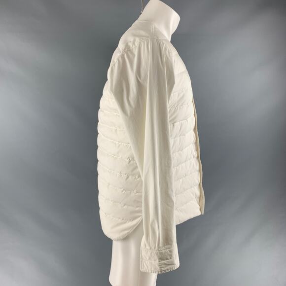 SASQUATCHfabrix Size XL Off White Quilted Cotton Blend Jacket - Picture 2 of 8